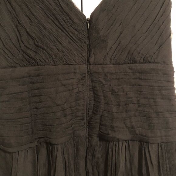 Tadashi Collection Black Silk Tea Length Dress - Picture 7 of 9